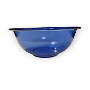 Vintage Pyrex Bowl 322 Blue 1980's Pyrex Mixing Bowl  Made in the USA
